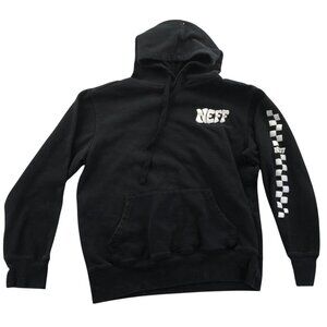 Neff Mens Hoodie Sweatshirt Small Black Pullover Classic Streewear Casual Cotton